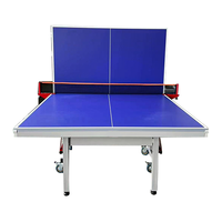 L'usine fournit directement une table de tennis de table pliable en MDF de 18mm pour le divertissement.