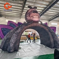 Arche Gonflable Élégante Tête Humaine pour Scène DJ, Tunnel de Festival de Musique, Décoration et Promotions de Marque