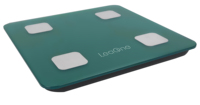 Pèse-personne intelligent Leaone, nouveau design, avec écran LCD électronique, alimentation par piles, analyse du poids corporel et de la composition corporelle (graisse).