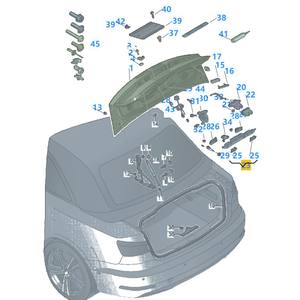 Pièces automobiles 1TD827574A, garniture de l'éclairage de la plaque d'immatriculation du coffre, assemblage 1T0827574C 1T0827574L pour VW Golf Plus JETTA TOURAN - Product Image 6