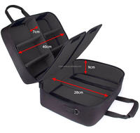 Étui de transport universel pour console, sac à bandoulière de protection avec intérieur personnalisable, pour ranger les accessoires de jeu pour PS3 et PS4