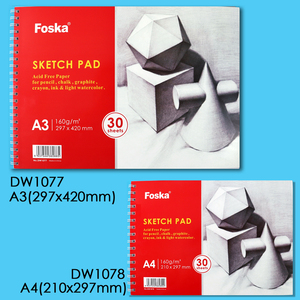 Cuaderno de Dibujo de Papel Grueso de 30 Hojas, Tapa Dura A3 A4, Cuaderno de Bocetos en Espiral para Dibujar a Mano, para Materiales de Arte - Product Image 2