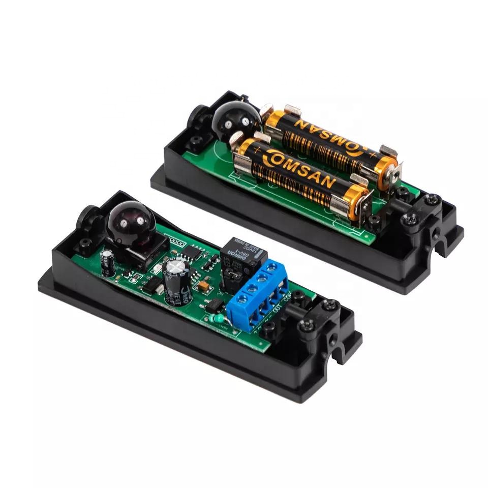 Инфракрасный датчик с питанием от батарейки, датчик солнечного света для ворот гаража, домашней безопасности