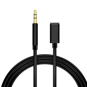 Nieuwe Aankomst 1Meter 3.5Mm Aux Kabel Naar Mannelijke 3.5Mm Autokabel Voor Ip Aux Adapter Kabel