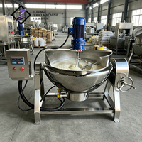 Automatische roestvrijstalen stoommantelketel met roerder, 500 liter stoommantelkookketel