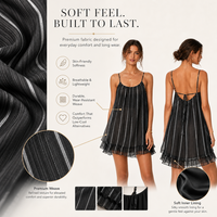 Robe courte tissée pour femme, col en U, épaules dénudées, coupe ample, taille minimaliste, tenue décontractée pour le printemps et l'été 2026