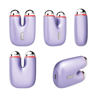 Masseur facial électrique rechargeable portable multifonctionnel avec lumière LED chauffante et soin photonique