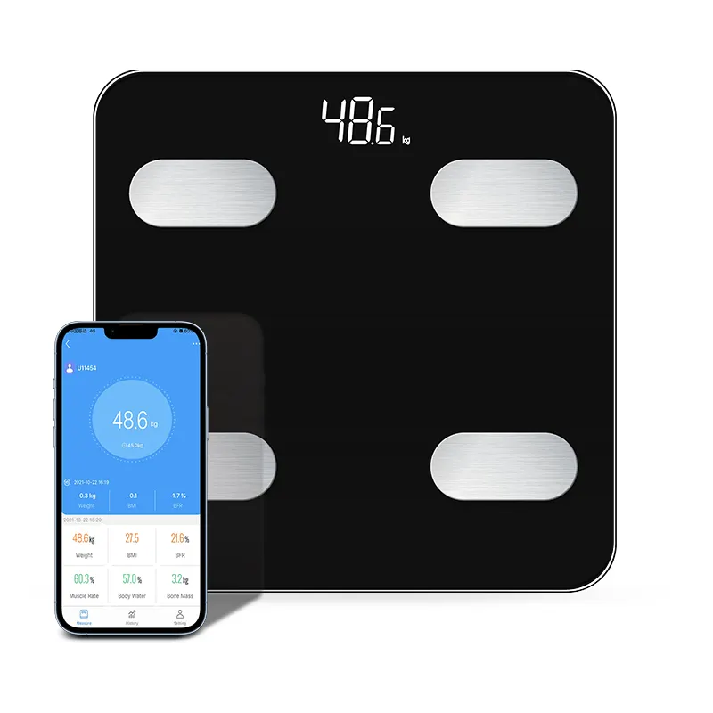 Keluaran baru 180kg fungsi BMI bluetooth pintar lemak tubuh Digital skala kamar mandi elektronik mesin komposisi tubuh