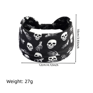 Diadema <span class=keywords><strong>de</strong></span> Halloween al por mayor con patrón <span class=keywords><strong>de</strong></span> fantasma, <span class=keywords><strong>calabaza</strong></span>, calavera y araña, accesorios elásticos universales para el cabello para hombres y mujeres - Product Image 6