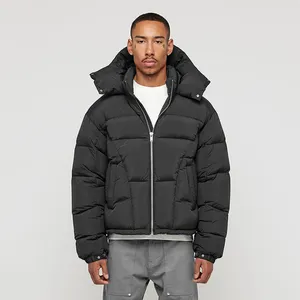 OEM Custom Loose Puffer Jackets Men's Down Jackets Winter Thick Puffer Coat For Women