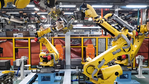 FANUC机器人打磨工作站，负载能力210公斤，适用于铸件去毛刺、清洁和定制工件的精加工 - Product Image 2