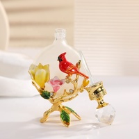 15ml Lovebirds Paten bunga Magnolia botol parfum logam minyak esensial isi ulang mewah Attar botol hadiah dekorasi #15322