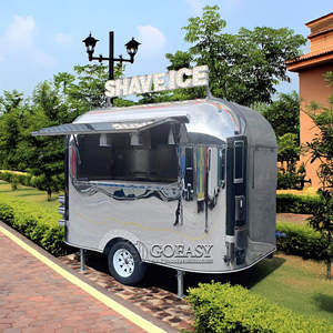 Hot Selling Eco-Friendly Stainless Steel <strong>Ice</strong> <strong>Cream</strong> &amp; Kebab Mobile Food <strong>Trailer</strong> with Coffee Station Made in China - Product Image 2