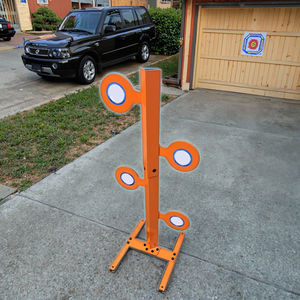 エアガン射撃練習用デュエルツリーターゲットキットクロスボウとアロー練習用に設計された6つの鋼製取り外し可能ターゲット - Product Image 3