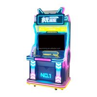 Console de jeu d'arcade rétro de 32 pouces 1 an préchargée simulateurs de combat debout pour deux personnes jeux anglais en métal à pièces