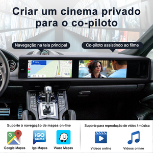 หน้าจอคู่สำหรับรถยนต์ Porsche Cayenne 958 92A ปี 2010-2017 ระบบ Android Auto Carplay วิทยุ สเตอริโอ มัลติมีเดีย ระบบนำทาง GPS เครื่องเล่นวิดีโอ - Product Image 5
