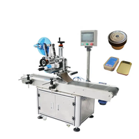 Étiqueteuse automatique personnalisée professionnelle pour l'étiquetage avant et arrière des bouteilles rondes, machine d'étiquetage plate