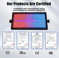 Barre lumineuse LED DMX à activation sonore, 48 segments RGB + 8 blancs, flash 1-30Hz, 300W, mélange de couleurs RGBW pour DJ, discothèque, bar