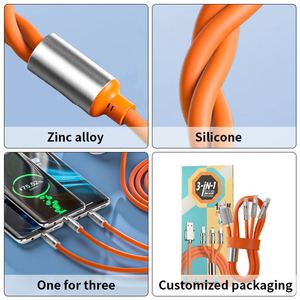 Wholesale Charging <b>Cable</b> Fast Charging 3 In1 120W USB 6A Charger <b>Cable</b> for Corporate - Product Image 3