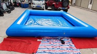 Piscine gonflable sur mesure de 4m*5m en PVC de 0,5mm, piscine à balles, équipement de terrain de jeu intérieur pour parc de trampolines