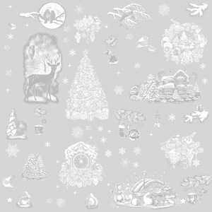 Pegatinas <span class=keywords><strong>Decorativas</strong></span> Navideñas <span class=keywords><strong>para</strong></span> Ventanas, Ecológicas, de PVC, Electrostáticas, Creativas, con Diseño de Muñeco de Nieve, Casa de Nieve y Árbol de Navidad, Calcomanías <span class=keywords><strong>para</strong></span> Vidrio - Product Image 5