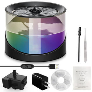 OEM Private Label Super Silencioso LED Luz Dog <span class=keywords><strong>Bowl</strong></span> Dispenser XL Plástico <span class=keywords><strong>Pet</strong></span> Fonte Bebendo para Cães e Gatos - Product Image 2