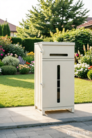 Armoire de rangement extérieure grande capacité pour livraisons, boîte de colis antivol avec fenêtre de visualisation, couleur personnalisable disponible