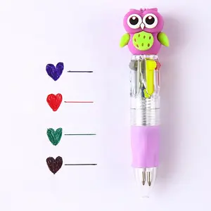 Creative Multicolor Cartoon Mini Cute Soft Glue Animal Student Portable Fountain Mini Pen