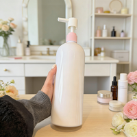 Bouteille distributrice vide de grande capacité 1L pour shampoing, après-shampoing, lotion, lessive et savon à vaisselle