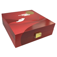 Boîte cadeau en carton rigide écologique haut de gamme avec logo personnalisé, pour emballage alimentaire, miel, avec fermoir et pelliculage mat