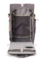Sac à dos souple à fermeture éclair, tendance, 30x16x51cm, gris lys tropical, unisexe, adultes, polyester, 19-26L, imperméable, pour ordinateur portable 15 pouces