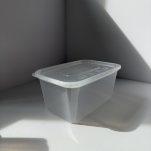 Lonchera Desechable Transparente, Contenedor Cuadrado de Plástico Grueso para Llevar Comida con Empaque Práctico - Product Image 4