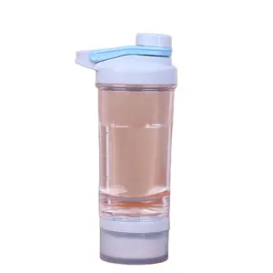 I Fitness Shaker per allenamento sportivo BIO CROiRE mescolano una bottiglia di plastica per la tazza con lo stoccaggio per frullati proteici da palestra