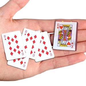 Mini Casa <span class=keywords><strong>de</strong></span> póker pequeña, fichas <span class=keywords><strong>de</strong></span> póker portátiles, naipes transparentes para juegos familiares, Juegos <span class=keywords><strong>De</strong></span> Mesa - Product Image 1