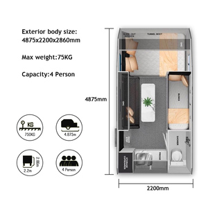 4x4 Luxury Aluminium Camping Travel Trailer RV Caravan <strong>Motorhome</strong> <strong>Small</strong> Off-Road Independent Suspension <strong>for</strong> <strong>Sale</strong> - Product Image 3