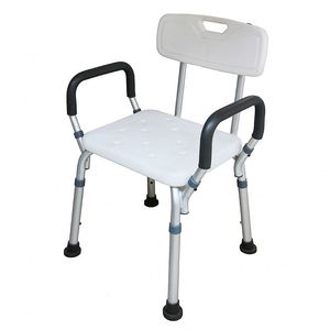 Disabled Bathing Chair Aluminum Alloy Shower Chair Non-Slip <b>Height</b>-<b>Adjustable</b> Portable Bath <b>Stool</b> Seniors Pregnant Women China - Product Image 1