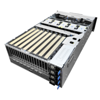 Serveur GPU ASU S ESC8000A-E13X 4U MGX, double AMD EPYC 9005, jusqu'à 8x600W, GPU double largeur PCIe6.0, serveur HPC pour l'entraînement LLM