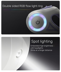 प्रोन्नति स्टॉक्ड क्वालिटी रिट्रेटेबल कुत्ते लीश 3 मीटर 5 मीटर कुत्ते सहायक उपकरण लेश कॉलर हार्नेस सेट समर्थन नेतृत्व वाली हेडलाइट - Product Image 5