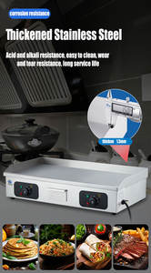 Restaurant Commercial Flat Top Plaque Électrique En Acier Inoxydable Taiyaki Pancake BBQ <span class=keywords><strong>Grill</strong></span> Bon Prix 220V <span class=keywords><strong>2500W</strong></span> pour L'extérieur 1 - Product Image 5