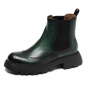 Zapatos de vestir de cuero <span class=keywords><strong>para</strong></span> <span class=keywords><strong>Hombre</strong></span>, botas con punta de cuero a la moda, regalos <span class=keywords><strong>para</strong></span> <span class=keywords><strong>Hombre</strong></span> que lo tiene todo - Product Image 3