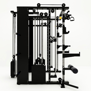 Máquina de Gimnasio Multifuncional Combo Rack <span class=keywords><strong>Multipower</strong></span> Smith Compact Lat Pull Down Cable Machine, Equipo de Ejercicio Todo en Uno para Gimnasio en Casa - Product Image 4