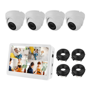 ใหม่ชุดกล้องวงจรปิดรักษาความปลอดภัยพร้อมจอแสดงผล 4MP 2K POE NVR 4CH 3.6 มม.เลนส์ 30 M Night Vision การตรวจจับการเคลื่อนไหว P2P 82 - Product Image 1