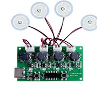 Module humidificateur à brume 4 voies USB Type-C, carte de commande DIY, carte pilote d'atomiseur ultrasonique avec fonctions intelligentes
