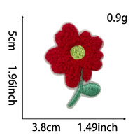Patch chenille personnalisé Kawaii fleurs beaux patchs de mode brodés pour accessoires vestimentaires thermocollants pour chapeau pour enfants