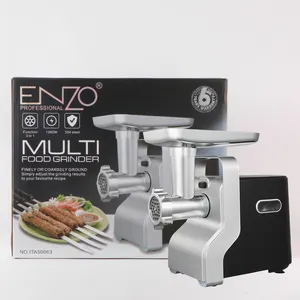 ENZO Hot Sale Home Commercial Electric Meat Mincer Sausage Maker Kitchen Automatic Stainless Steel Multi-Function Food Grinder