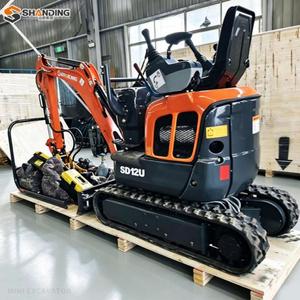 จัดส่งฟรี รถขุดขนาดเล็ก SHANDING 1.2 ตัน รุ่น SD12E เครื่องยนต์ Kubota EPA พร้อมห้องโดยสาร รถขุดขนาดจิ๋วสำหรับขาย - Product Image 1