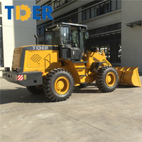 Chargeurs sur pneus miniatures ZT938 de l'usine chinoise TDER, tracteurs-chargeurs à vendre