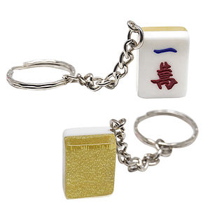 พวงกุญแจอะคริลิคทำจากแผ่นกระเบื้องไพ่นกกระจอกทำจากอะคริลิกแท้สลักลายภาพเป็นภาษาลับรหัส QR - Product Image 5