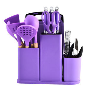 Silicone Stainless Steel Kitchenware Utensils 20-Piece JY00011 Multifunctional Dishwasher &amp; <strong>Microwave</strong> Safe <strong>Set</strong> - Product Image 1