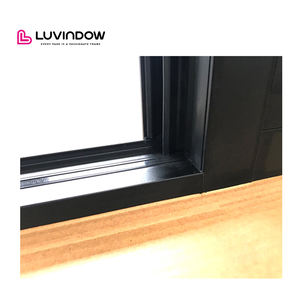 Porta d'ingresso in vetro con doppio vetro temperato a doppia porta francese in alluminio con telaio in vetro porta d'ingresso insonorizzata - Product Image 3